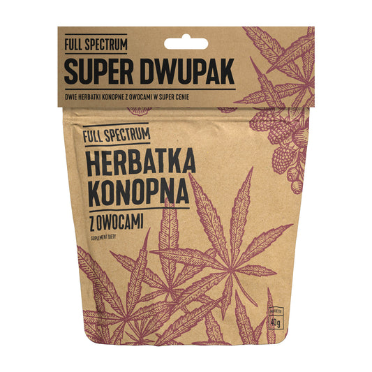 Full Spctrum Dwupak Herbatka konopna z owocami 2 x 40 g